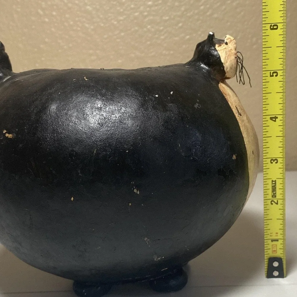Fat Cat Gourd Art Cat/ Halloween Figurine 6